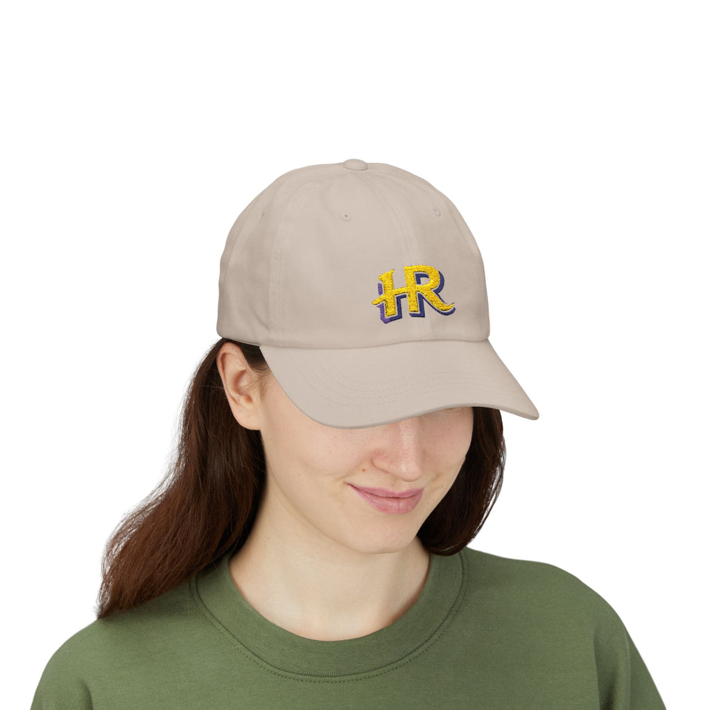 Holy Rollers Christian apparel thumbnail: Embroidered Holy Rollers HR Baseball Dad Cap — Adjustable Classic Dad Hat