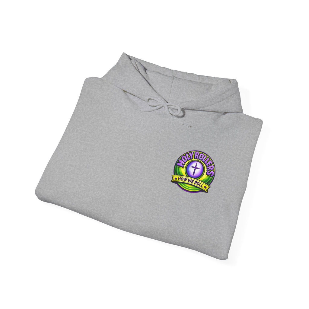 Holy Rollers Christian apparel thumbnail: Holy Rollers faith walking design Hoodie | How We Roll gospel sweatshirt