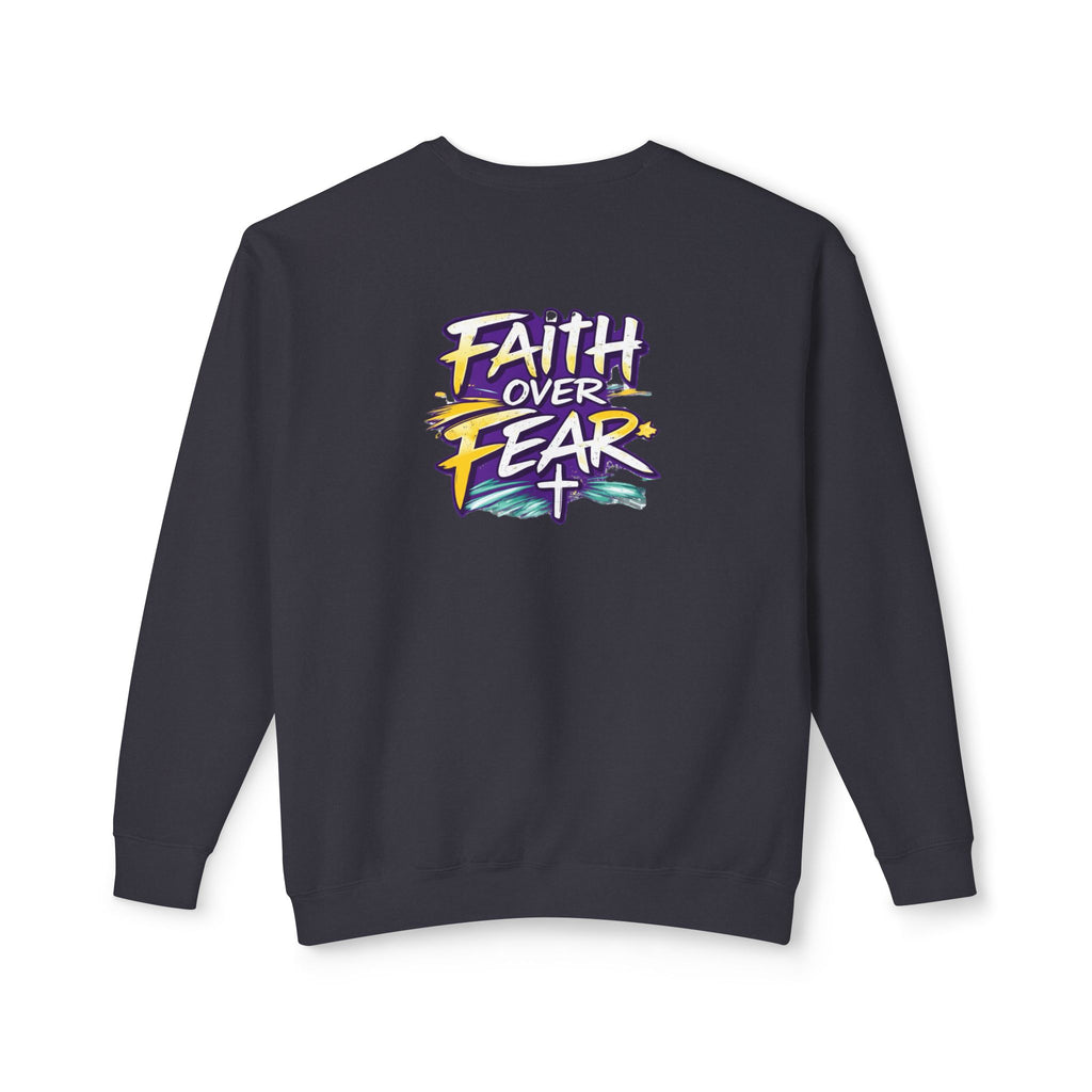 Holy Rollers Christian apparel thumbnail: Holy Rollers Cross logo sweatshirt | Faith Over Fear graphic sweatshirt