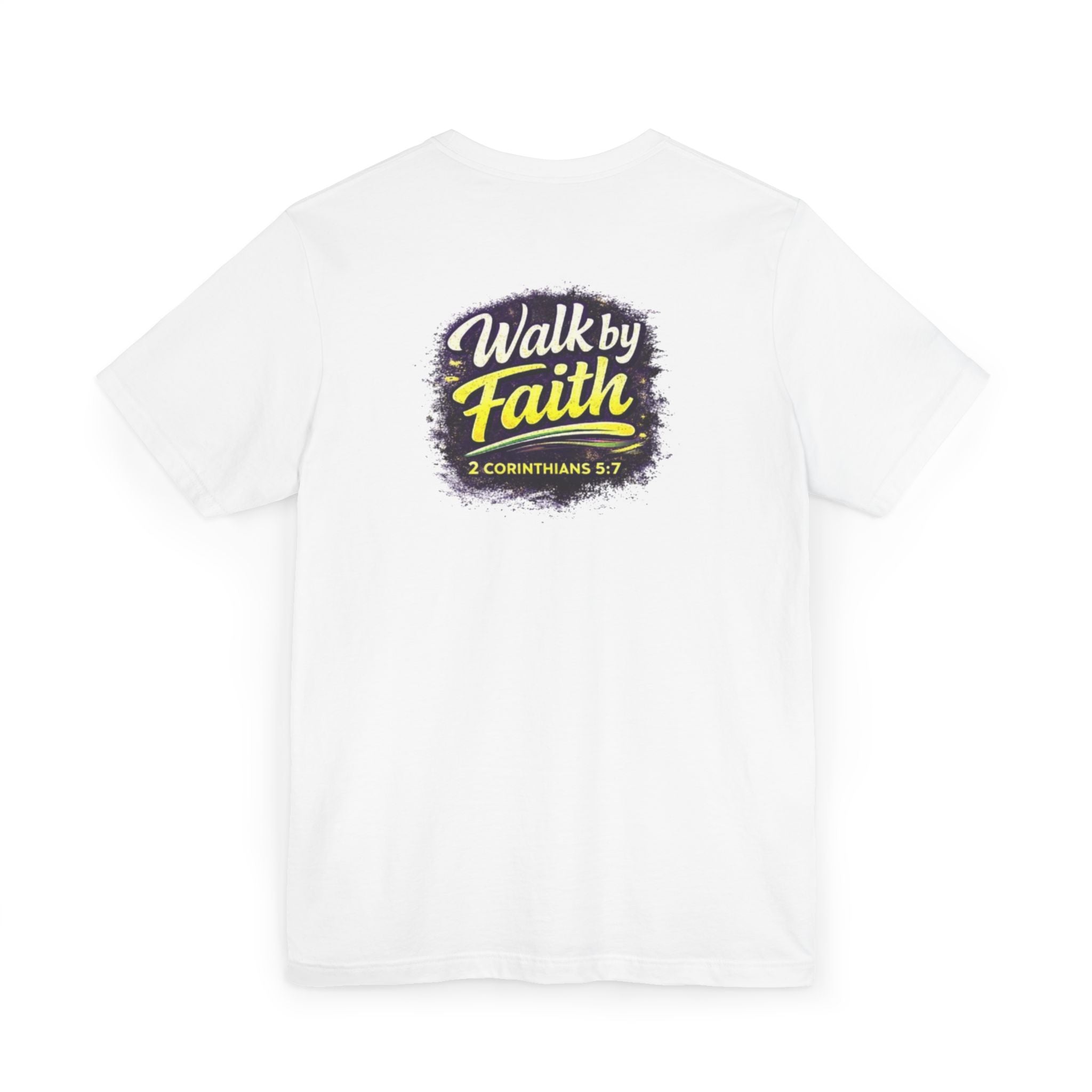 Holy Rollers Christian apparel: Walk by Faith Holy Rollers T-Shirt | Uplifted Confident Joyful Faith Tee