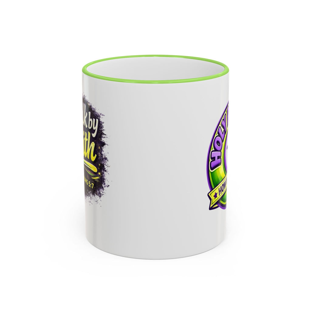 Holy Rollers Christian apparel thumbnail: Holy Roller Howlbat Logo Mug | Accent Rim & Handle