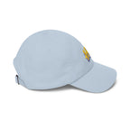 HR Script Logo Dad Cap | Embroidered Baseball Hat, White Adjustable