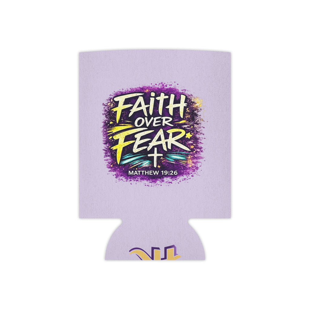 Holy Rollers Christian apparel thumbnail: Faith-Based Can Cooler — “Holy Rollers” & “Faith Over Fear” Drink Koozie