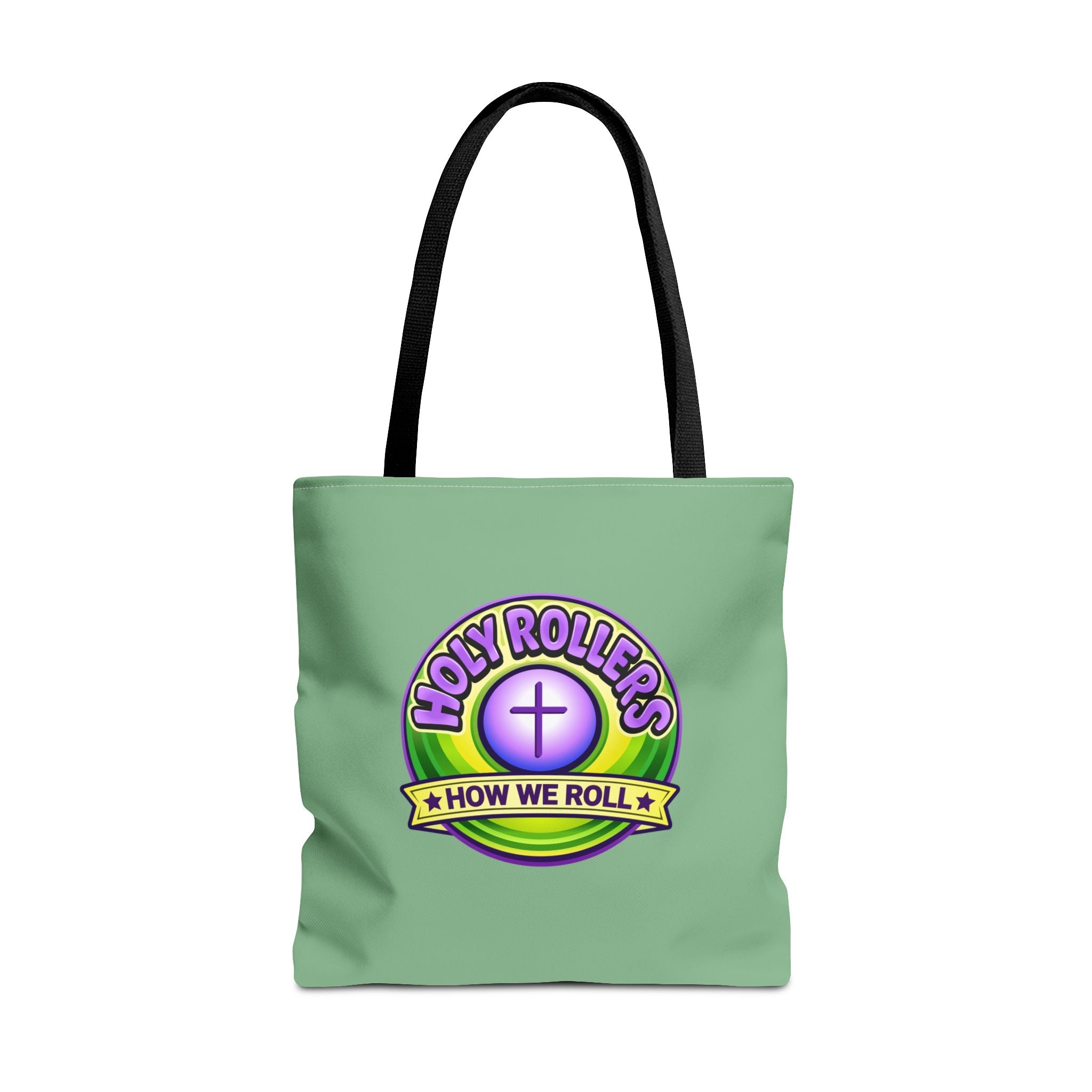 Holy Rollers Christian apparel: Christian Tote Bag — "Rolling in His Promises" / Holy Rollers Design