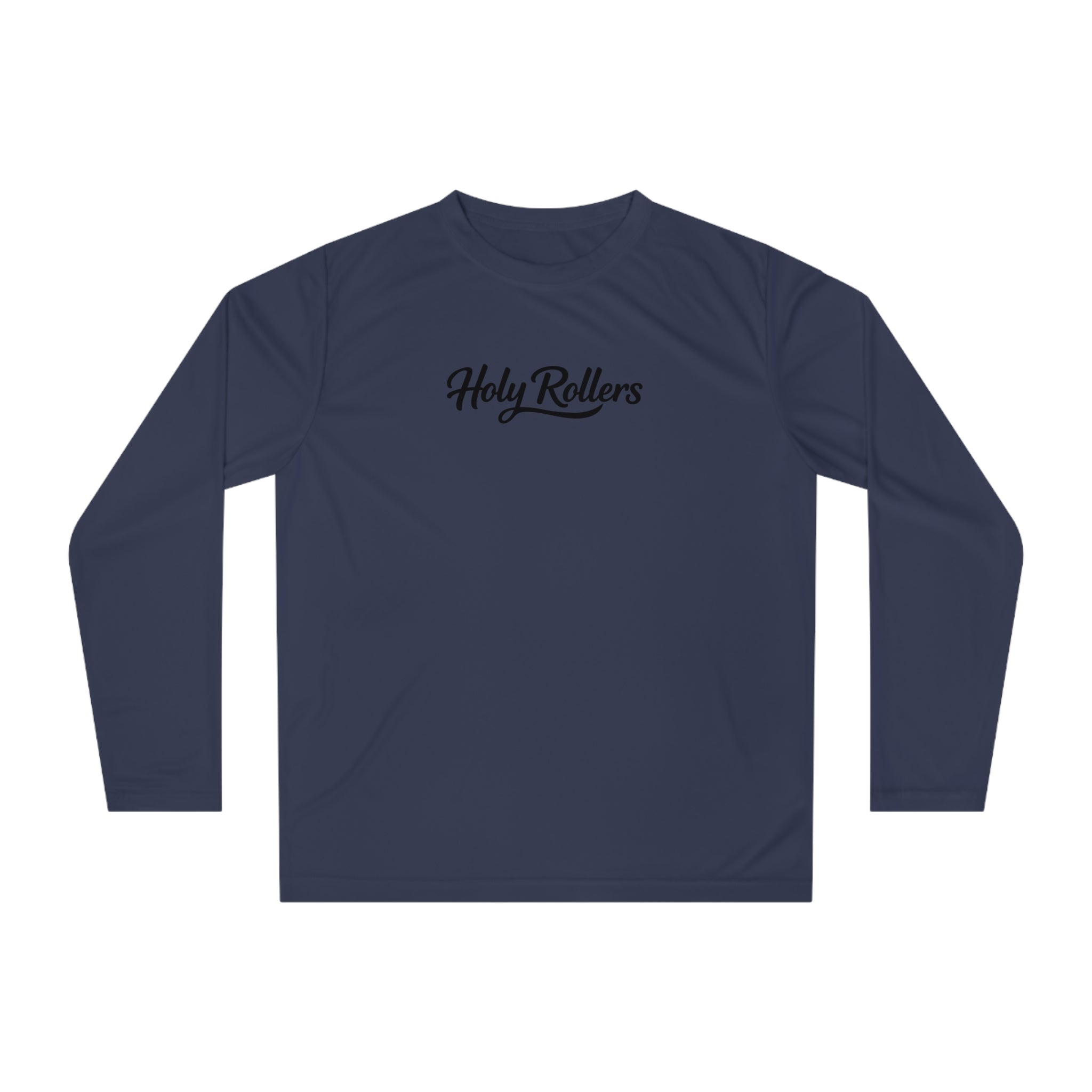 Holy Rollers Christian apparel: Holy Rollers Performance Long Sleeve — "Not Perfect Just Forgiven" Beach Christian Shirt