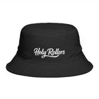 Holy Rollers Embroidered Bucket Hat — Brown Casual Faith-Inspired Sun Hat
