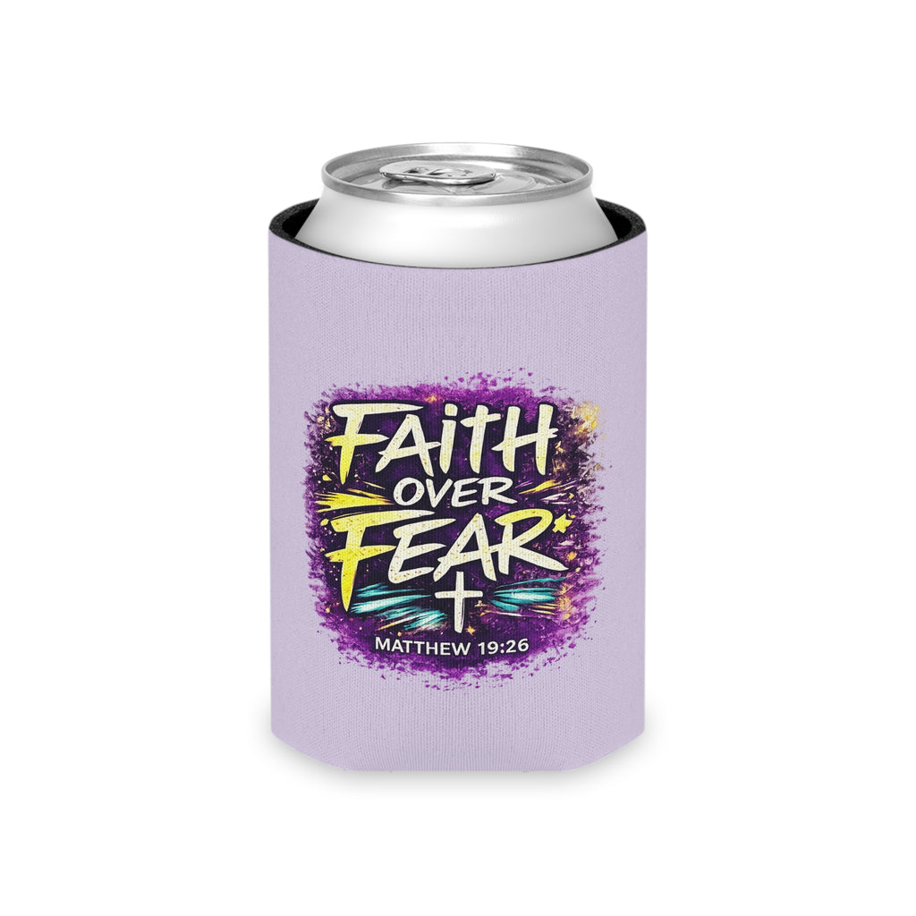 Holy Rollers Christian apparel thumbnail: Faith-Based Can Cooler — “Holy Rollers” & “Faith Over Fear” Drink Koozie