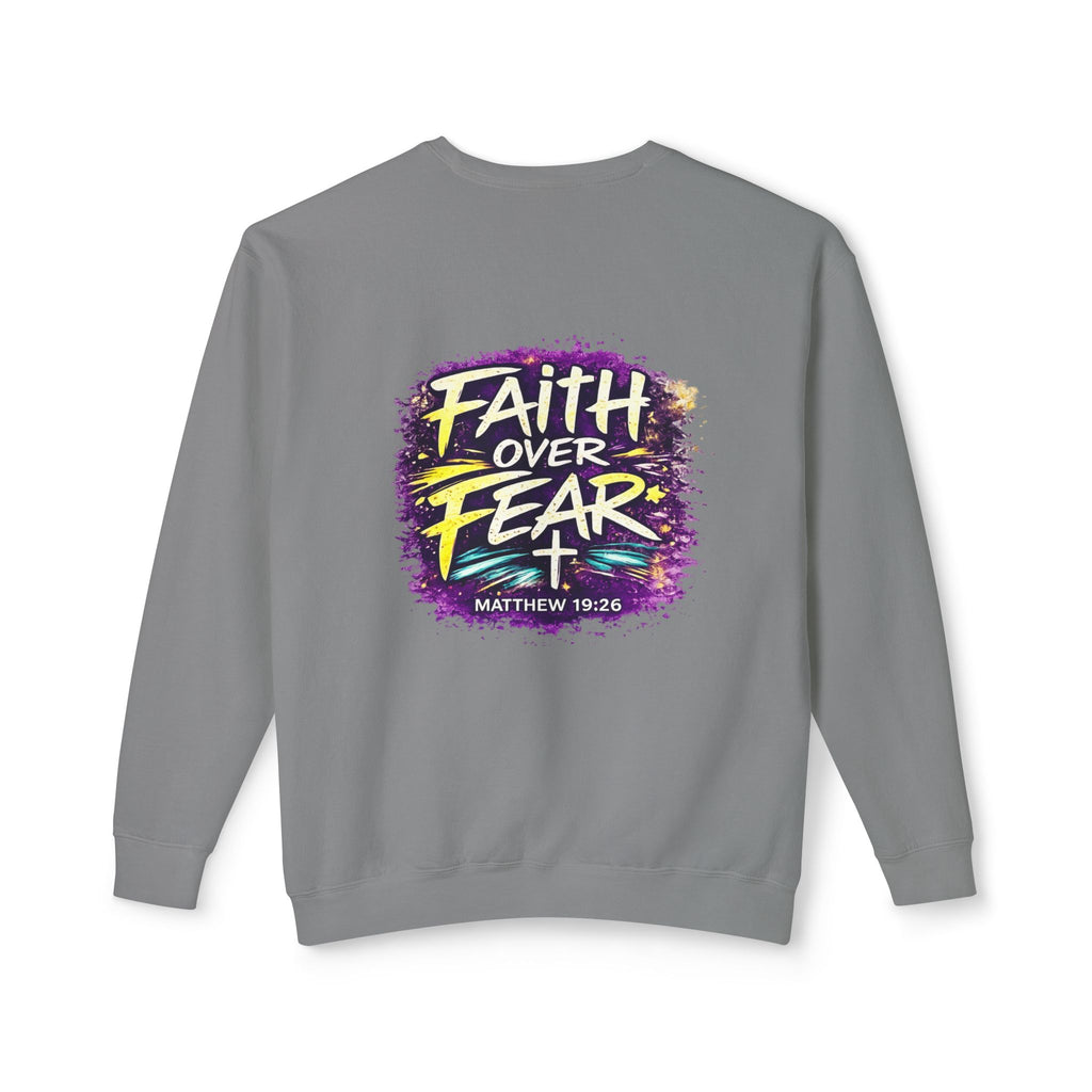 Holy Rollers Christian apparel thumbnail: Holy Rollers Cross logo sweatshirt | Faith Over Fear graphic sweatshirt