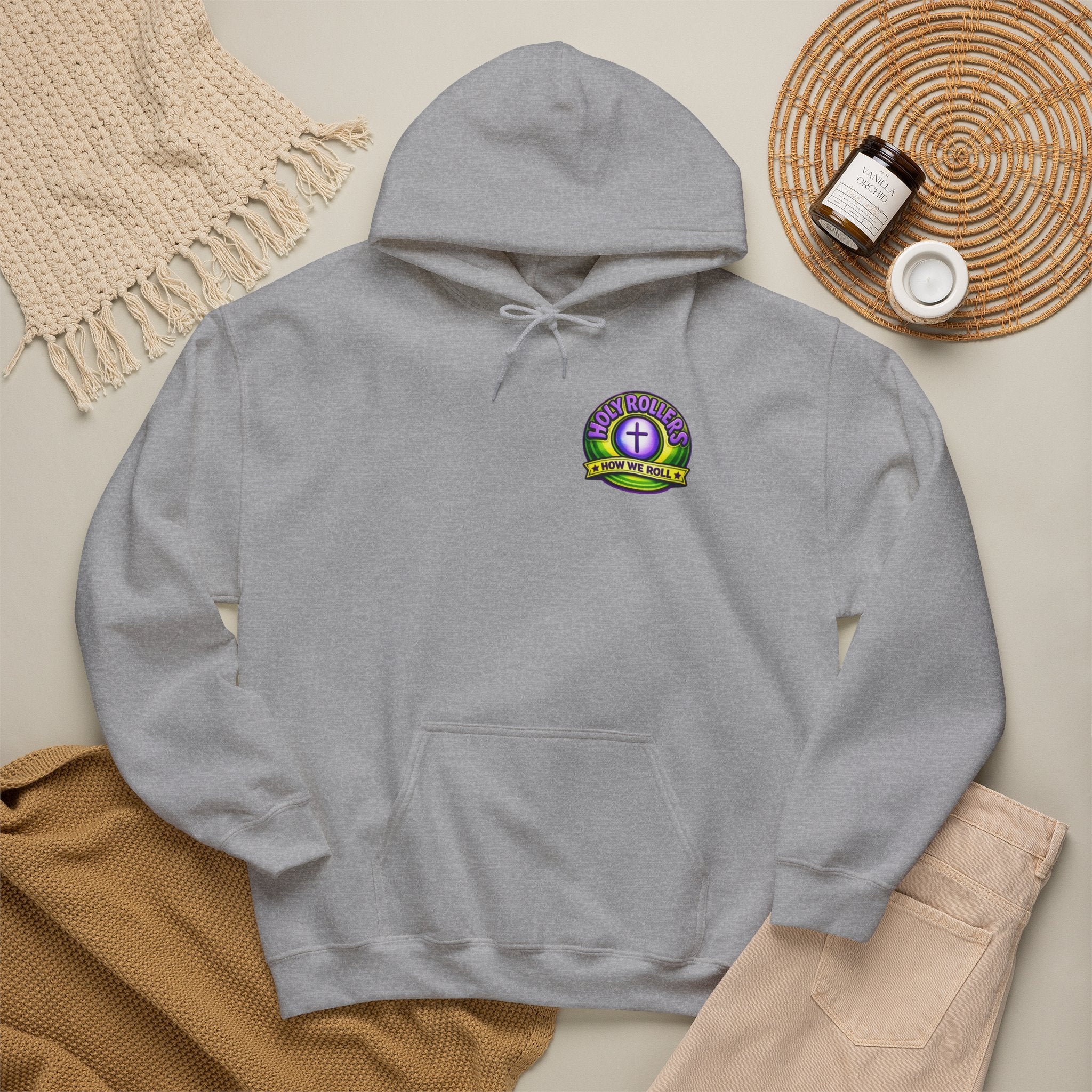 Holy Rollers Christian apparel: Faith Over Fear Hoodie — Holy Rollers Inspirational Pullover