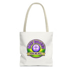 Christian Tote Bag — "Walk by Faith" / "Holy Rollers" Inspirational Canvas Tote