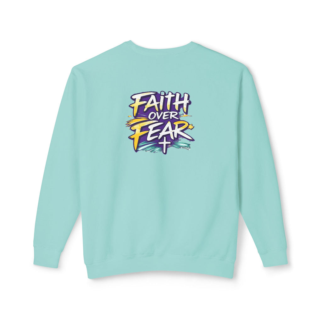 Holy Rollers Christian apparel thumbnail: Holy Rollers Cross logo sweatshirt | Faith Over Fear graphic sweatshirt