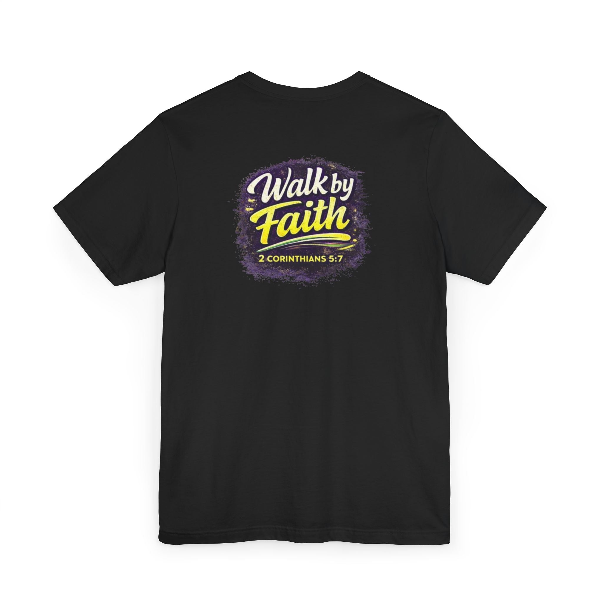 Holy Rollers Christian apparel: Walk by Faith Holy Rollers T-Shirt | Uplifted Confident Joyful Faith Tee