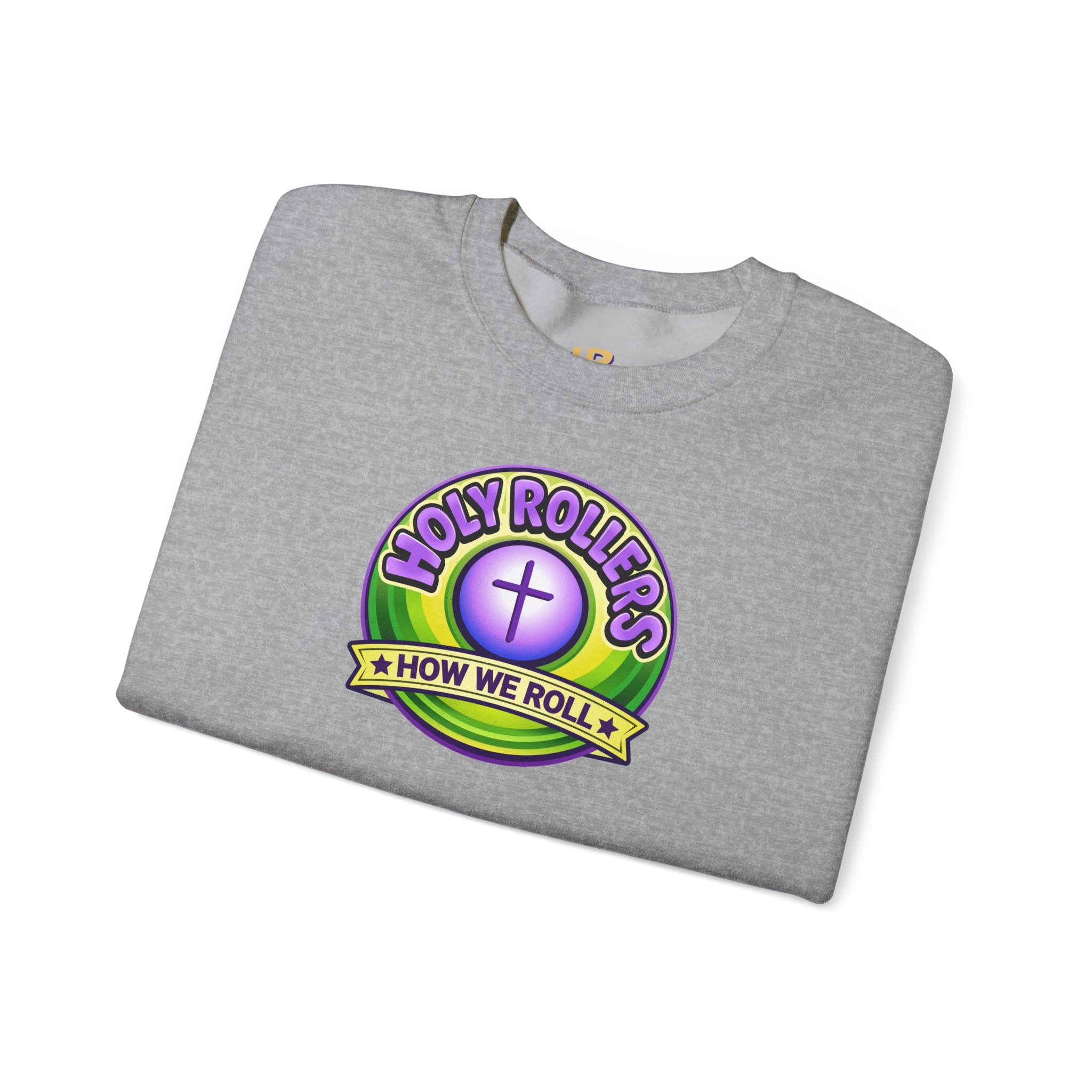 Holy Rollers Christian apparel: Holy Rollers How We Roll sweatshirt | Christian faith crewneck
