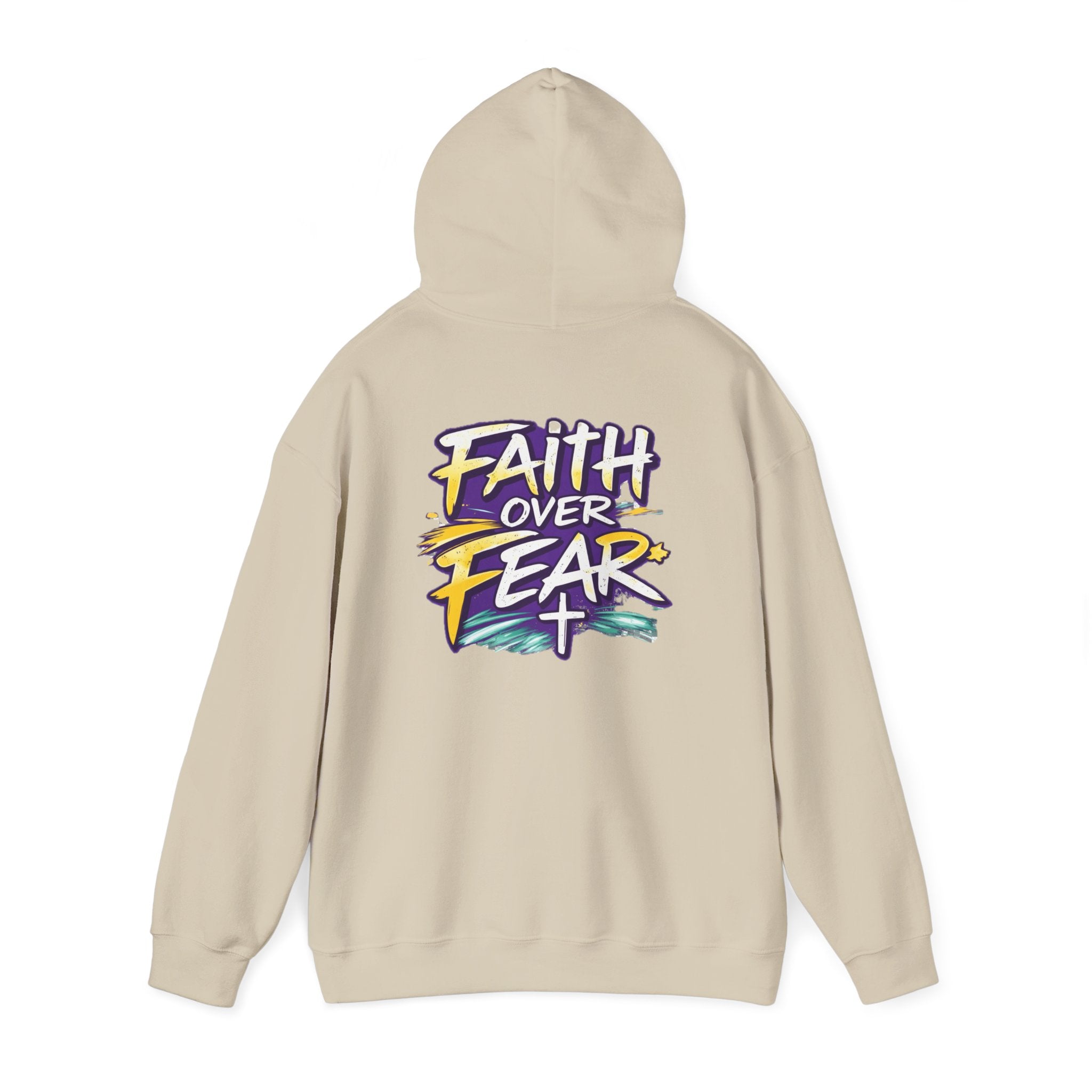 Holy Rollers Christian apparel: Faith Over Fear Hoodie — Holy Rollers Inspirational Pullover