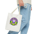 Christian Tote Bag — "Walk by Faith" / "Holy Rollers" Inspirational Canvas Tote