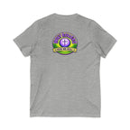 Holy Rollers word-logo t-shirt | Holy Rollers How We Roll V-neck