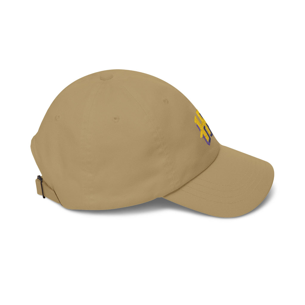 Holy Rollers Christian apparel thumbnail: HR Script Logo Dad Cap | Embroidered Baseball Hat, White Adjustable