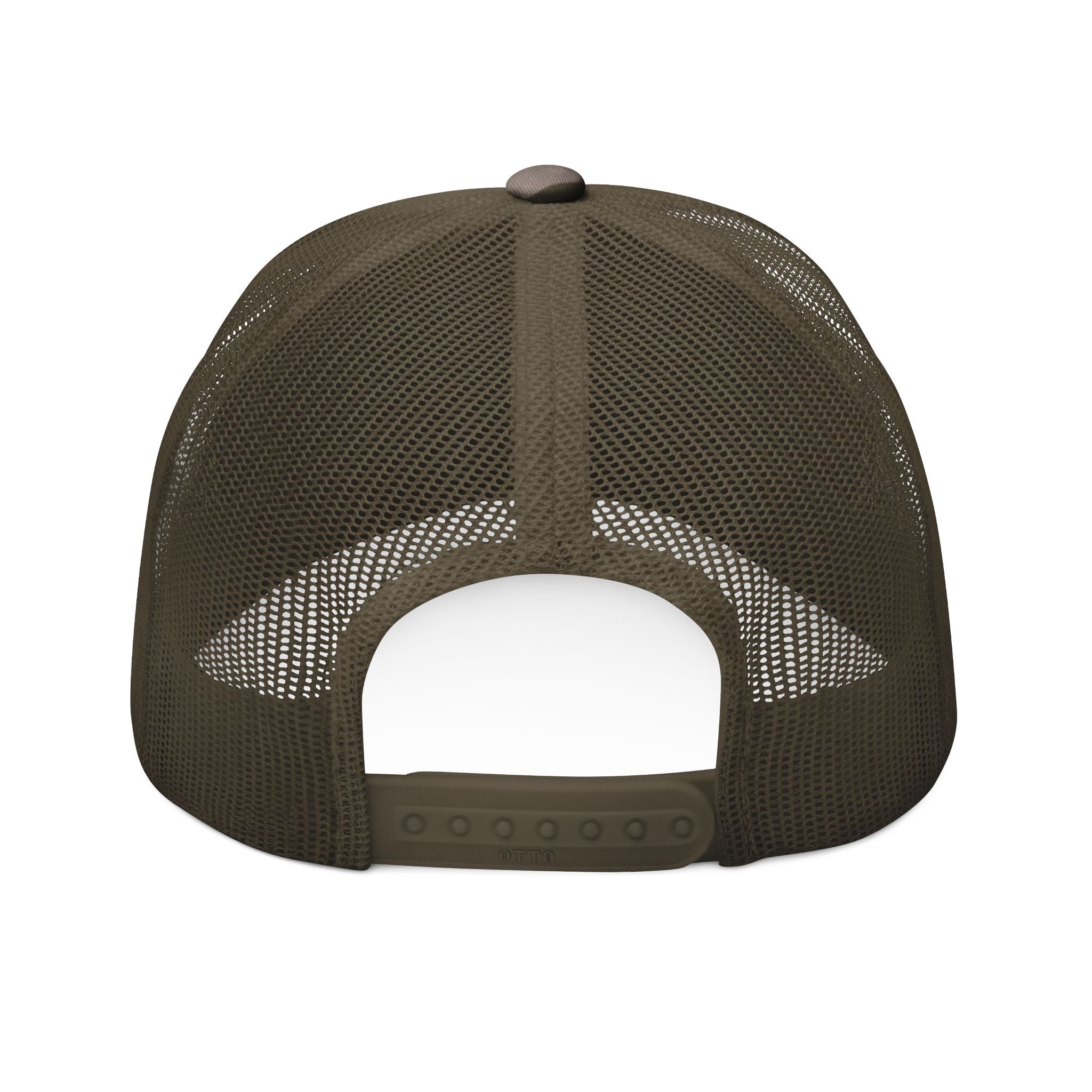 Holy Rollers Christian apparel: Camouflage Trucker Hat — Embroidered "Holy Rollers" Mesh Cap