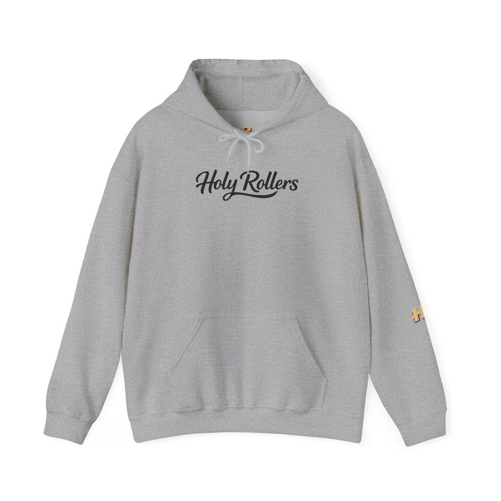 Holy Rollers Christian apparel thumbnail: How We Roll Holy Rollers Hoodie | Faith Walking Joyfully in Faith