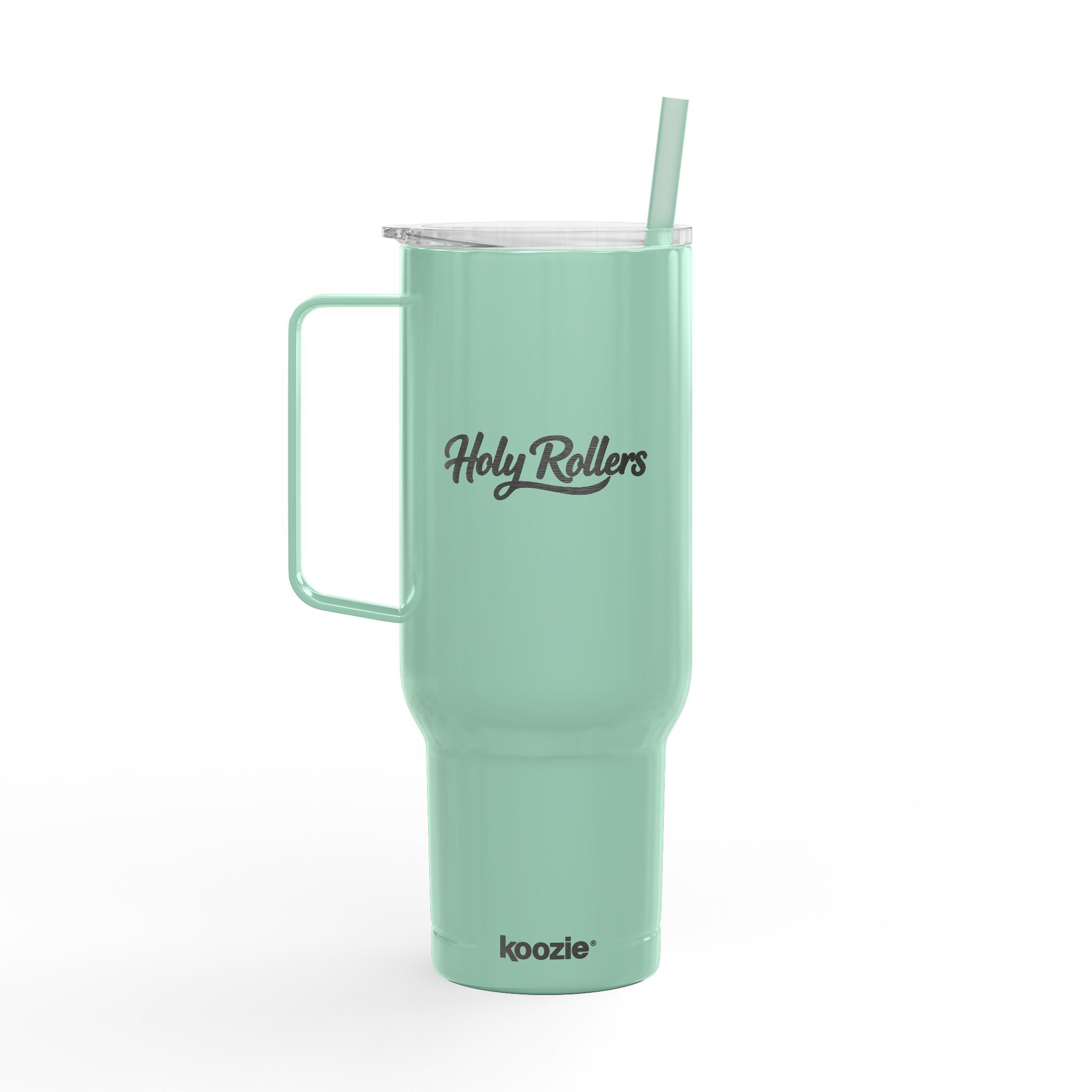 Holy Rollers Christian apparel: Holy Rollers Logo Tumbler | 40oz Insulated Travel Mug with Handle