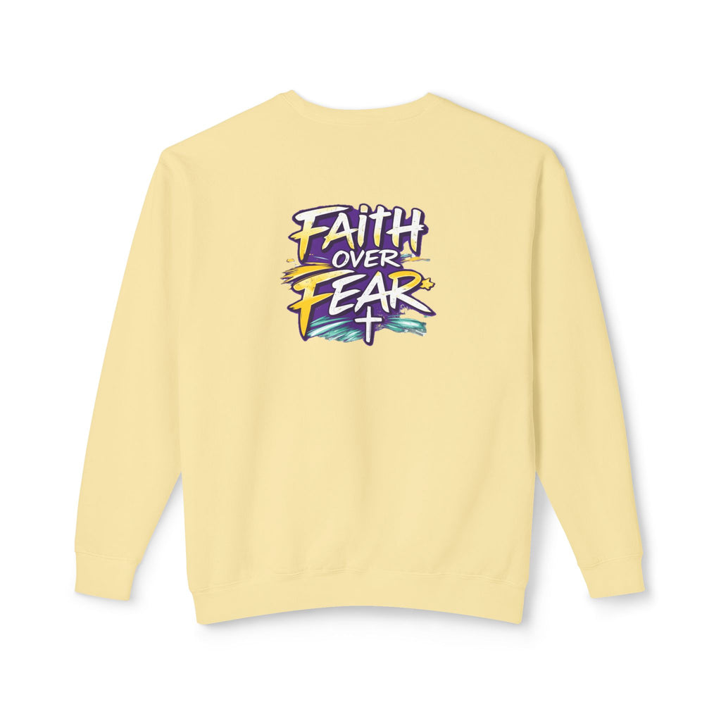 Holy Rollers Christian apparel thumbnail: Holy Rollers Cross logo sweatshirt | Faith Over Fear graphic sweatshirt