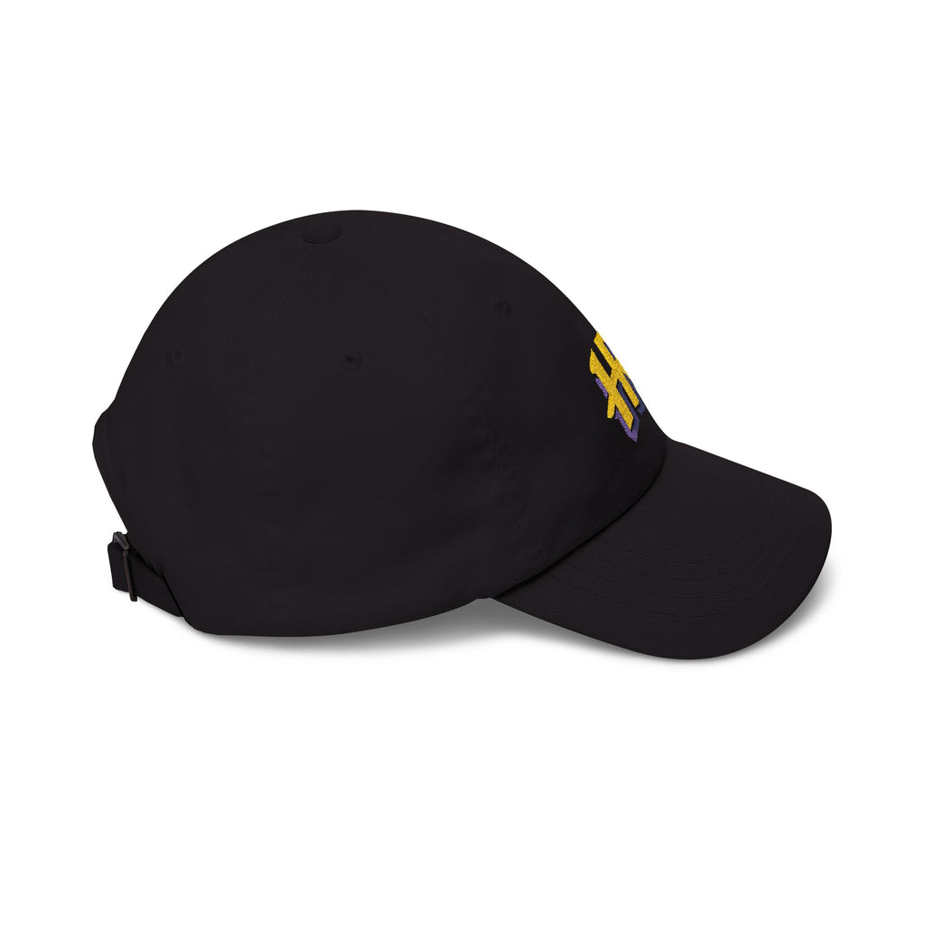 Holy Rollers Christian apparel thumbnail: HR Script Logo Dad Cap | Embroidered Baseball Hat, White Adjustable