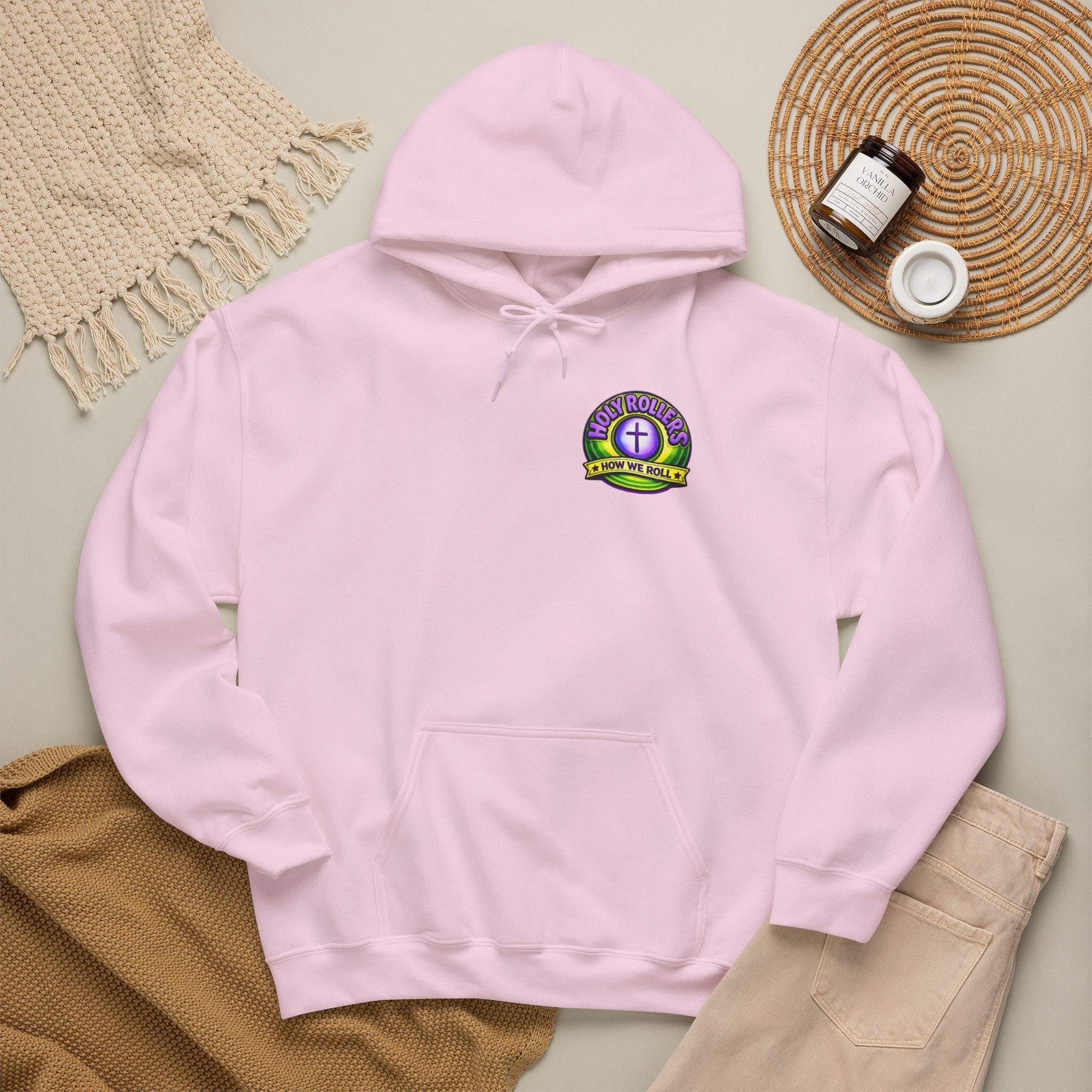 Holy Rollers Christian apparel: Faith Over Fear Hoodie — Holy Rollers Inspirational Pullover
