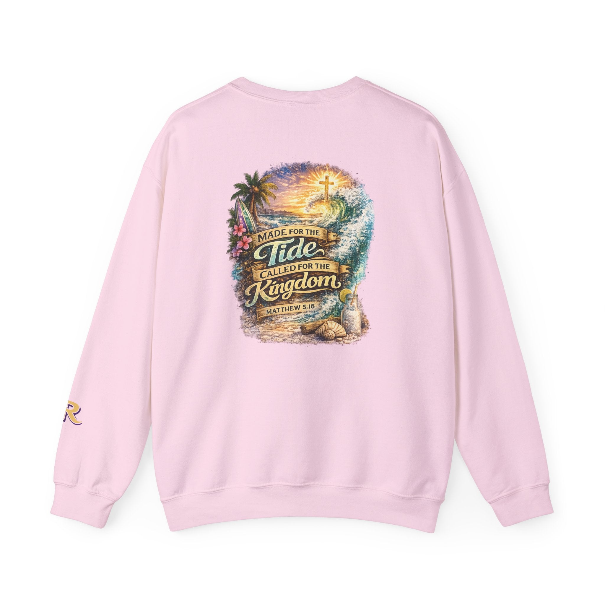 Holy Rollers Christian apparel: Holy Rollers Sweatshirt — "Made for the Tide, Called for the Kingdom" Christian Crewneck