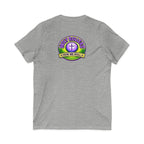 Holy Rollers word-logo t-shirt | Holy Rollers How We Roll V-neck