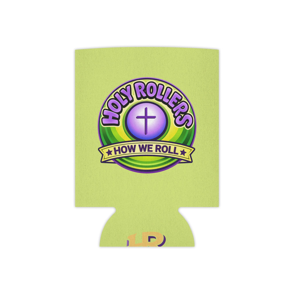 Holy Rollers Christian apparel thumbnail: Christian Can Cooler — “Holy Rollers” & “Rolling in His Promises” Can Koozie