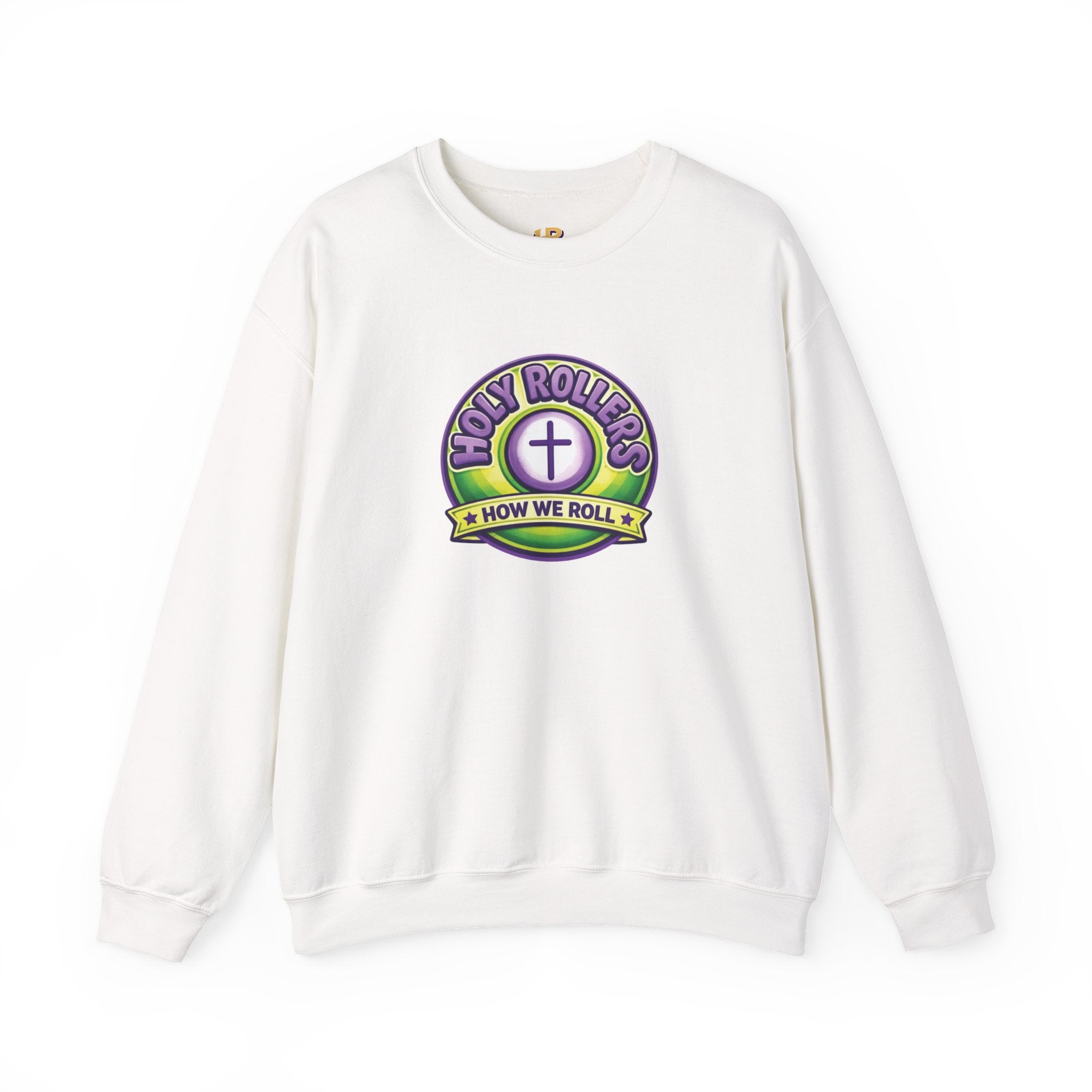 Holy Rollers Christian apparel: Holy Rollers How We Roll sweatshirt | Christian faith crewneck