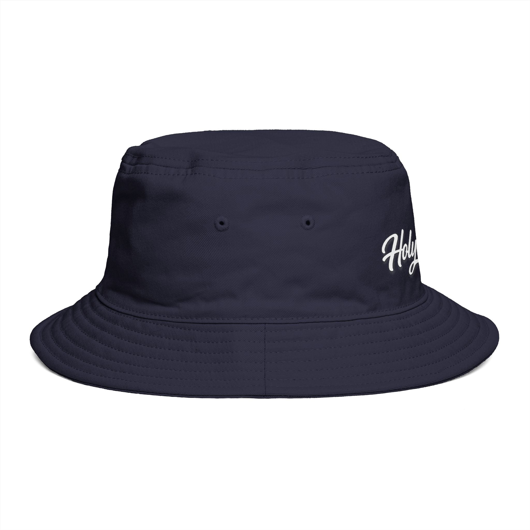 Holy Rollers Christian apparel: Holy Rollers Embroidered Bucket Hat — Brown Casual Faith-Inspired Sun Hat