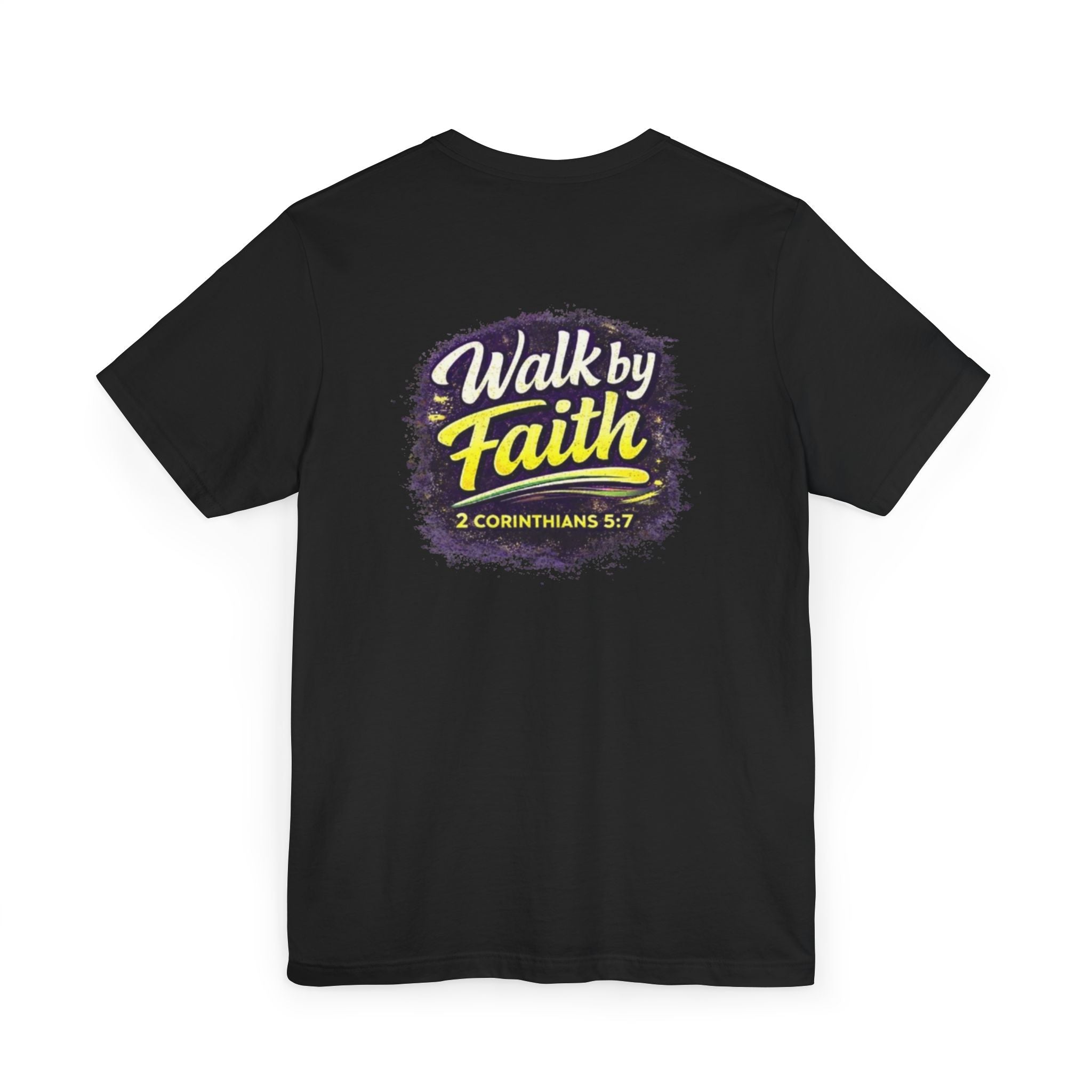 Holy Rollers Christian apparel: Walk by Faith Holy Rollers T-Shirt | Uplifted Confident Joyful Faith Tee