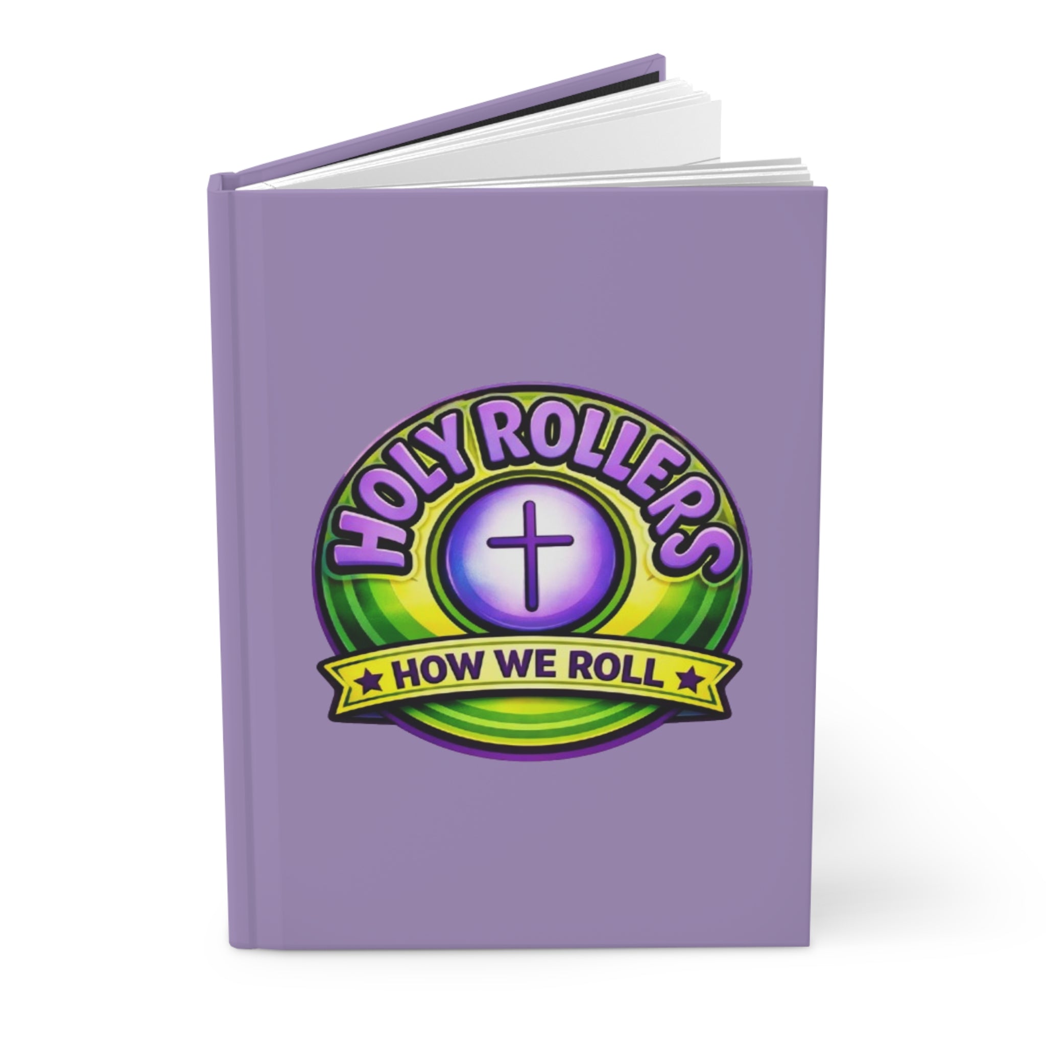 Holy Rollers Christian apparel: Christian Journal — "Faith Over Fear" Hardcover Notebook (Holy Rollers Design)