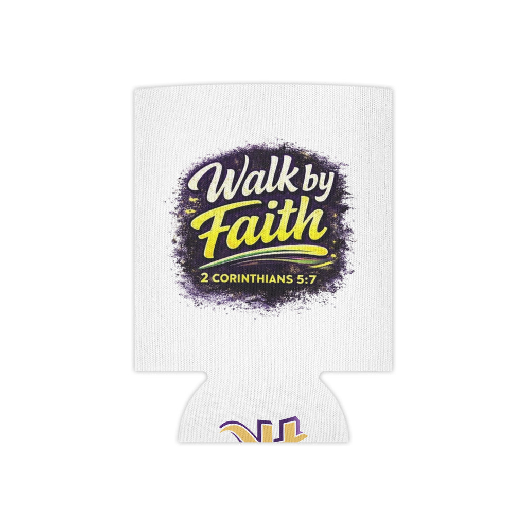 Holy Rollers Christian apparel thumbnail: Christian Can Cooler — “Holy Rollers” & “Walk by Faith” Can Koozie