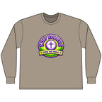 Faith Over Fear Long Sleeve Tee — "How We Roll" Holy Rollers Christian Shirt