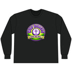 Faith Over Fear Long Sleeve Tee — "How We Roll" Holy Rollers Christian Shirt