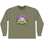 Faith Over Fear Long Sleeve Tee — "How We Roll" Holy Rollers Christian Shirt