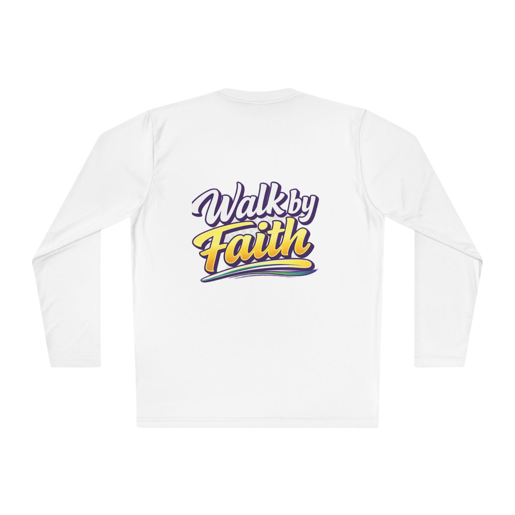 Holy Rollers Christian apparel thumbnail: Holy Rollers graphic long sleeve tee | Walk by Faith design