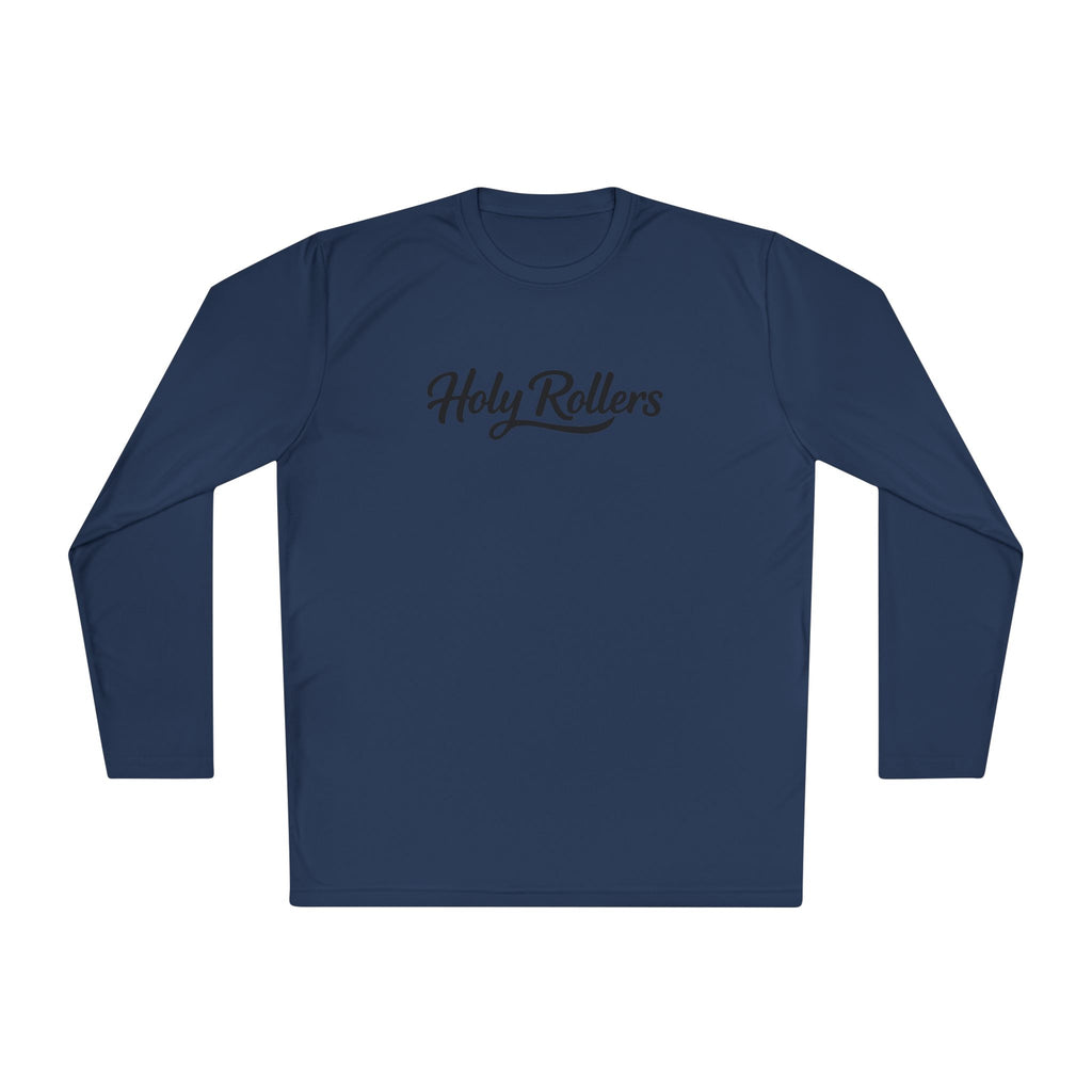 Holy Rollers Christian apparel thumbnail: Holy Rollers graphic long sleeve tee | Walk by Faith design