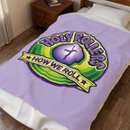 Holy Rollers Plush Blanket – 'How We Roll' Christian Throw