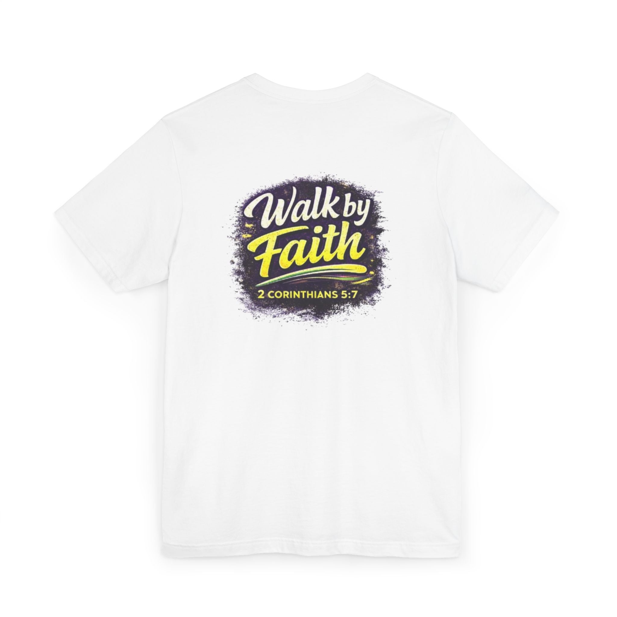 Holy Rollers Christian apparel: Walk by Faith Holy Rollers T-Shirt | Uplifted Confident Joyful Faith Tee