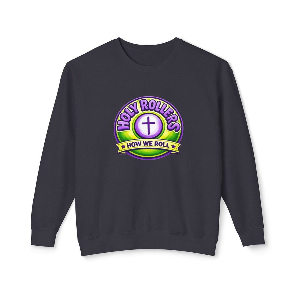 Holy Rollers Christian apparel thumbnail: Holy Rollers Cross logo sweatshirt | Faith Over Fear graphic sweatshirt