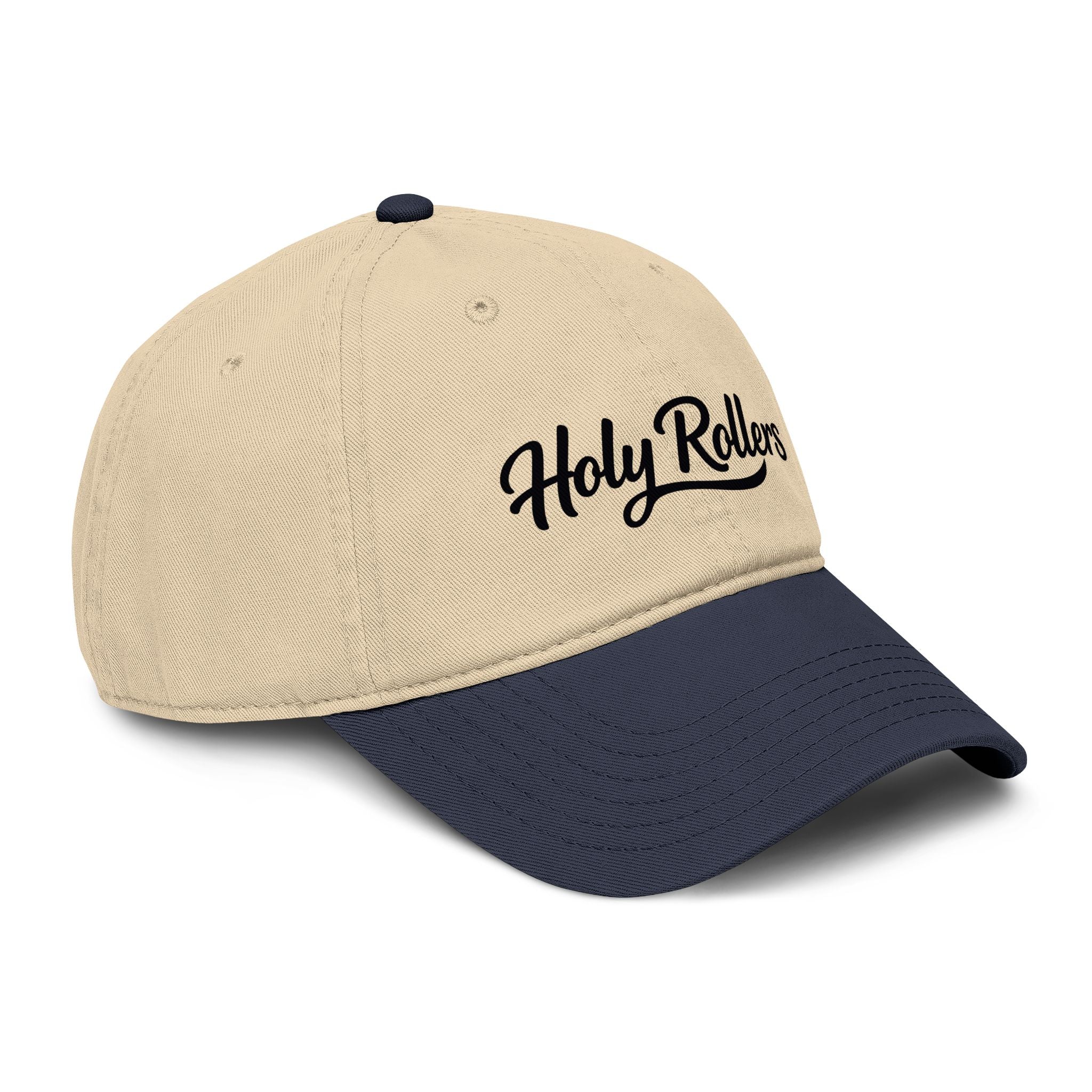 Holy Rollers Christian apparel: Holy Rollers Baseball Cap | Script Logo Embroidered Hat