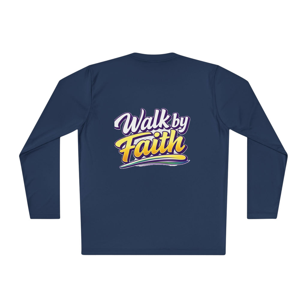 Holy Rollers Christian apparel thumbnail: Holy Rollers graphic long sleeve tee | Walk by Faith design