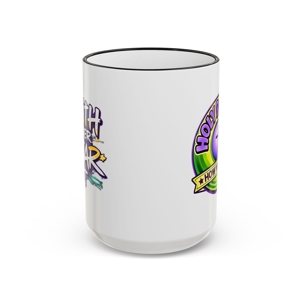 Holy Rollers Christian apparel thumbnail: Copy of Holy Roller Howlbat Logo Mug | Accent Rim & Handle