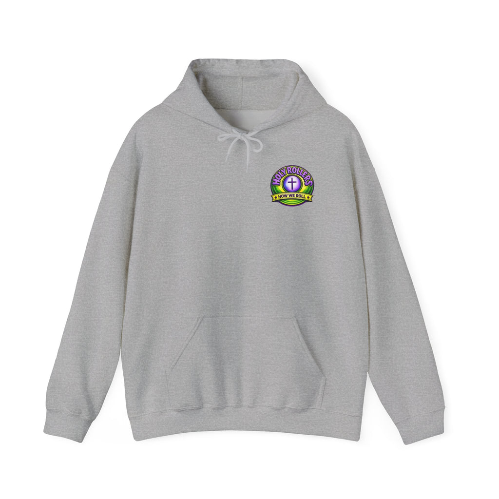 Holy Rollers Christian apparel thumbnail: Holy Rollers faith walking design Hoodie | How We Roll gospel sweatshirt