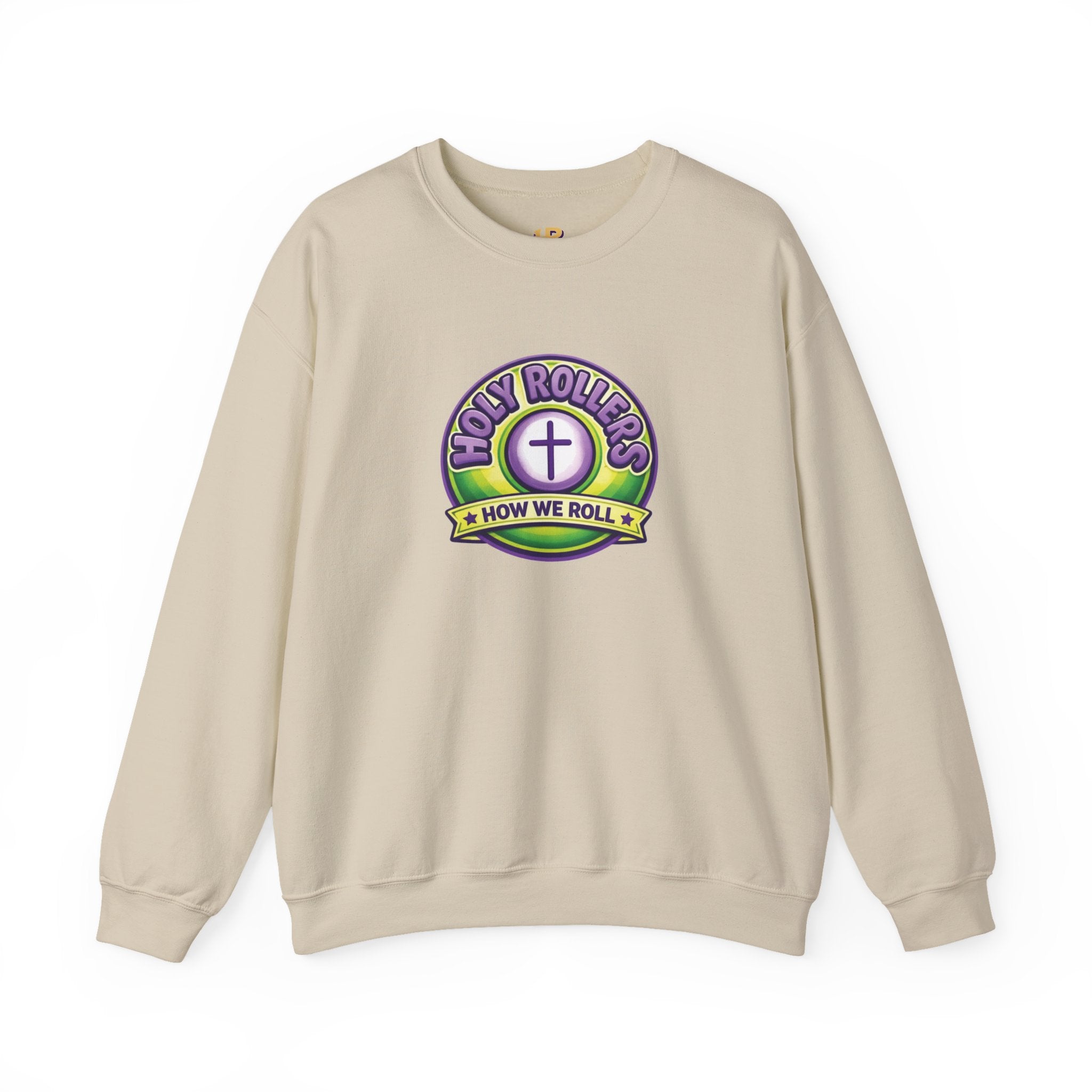 Holy Rollers Christian apparel: Holy Rollers How We Roll sweatshirt | Christian faith crewneck
