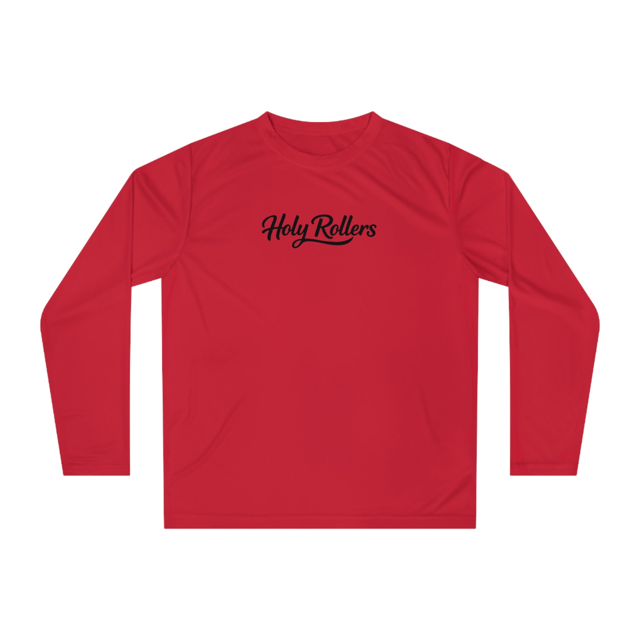 Holy Rollers Christian apparel: Holy Rollers Performance Long Sleeve — "Not Perfect Just Forgiven" Beach Christian Shirt
