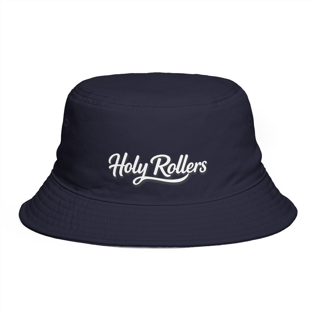 Holy Rollers Christian apparel thumbnail: Holy Rollers Embroidered Bucket Hat — Brown Casual Faith-Inspired Sun Hat